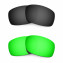 Hkuco Mens Replacement Lenses For Oakley Fives Squared Black/Emerald Green Sunglasses